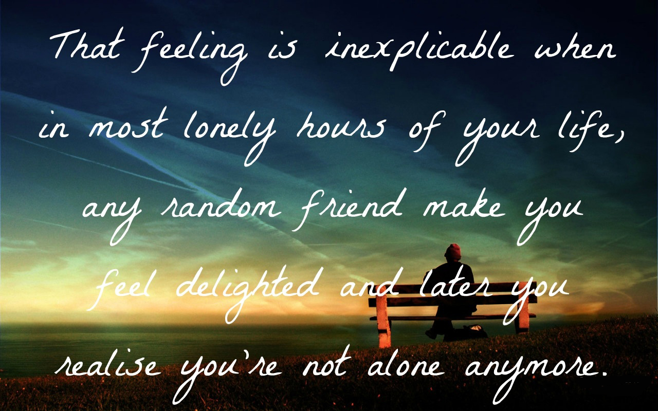 Loneliness Wallpaper With Quotes