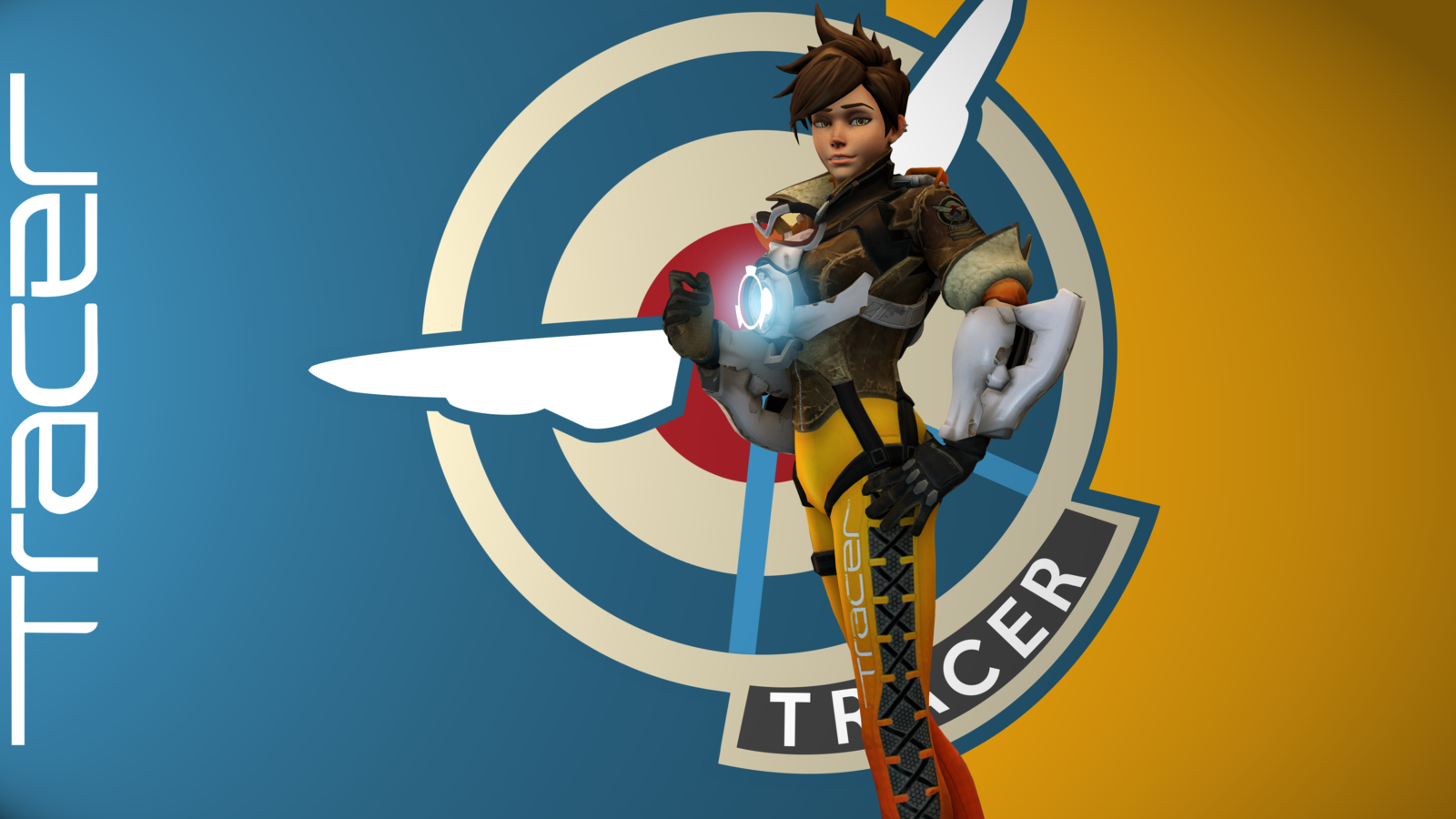Overwatch UHD Tracer wallpaper 3 by USSRIV on