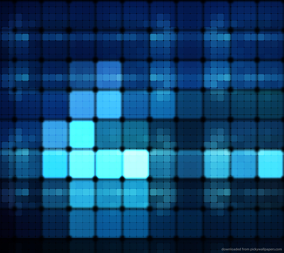 Blue Rectangular Pattern Wallpaper For Sony Ericsson Xperia
