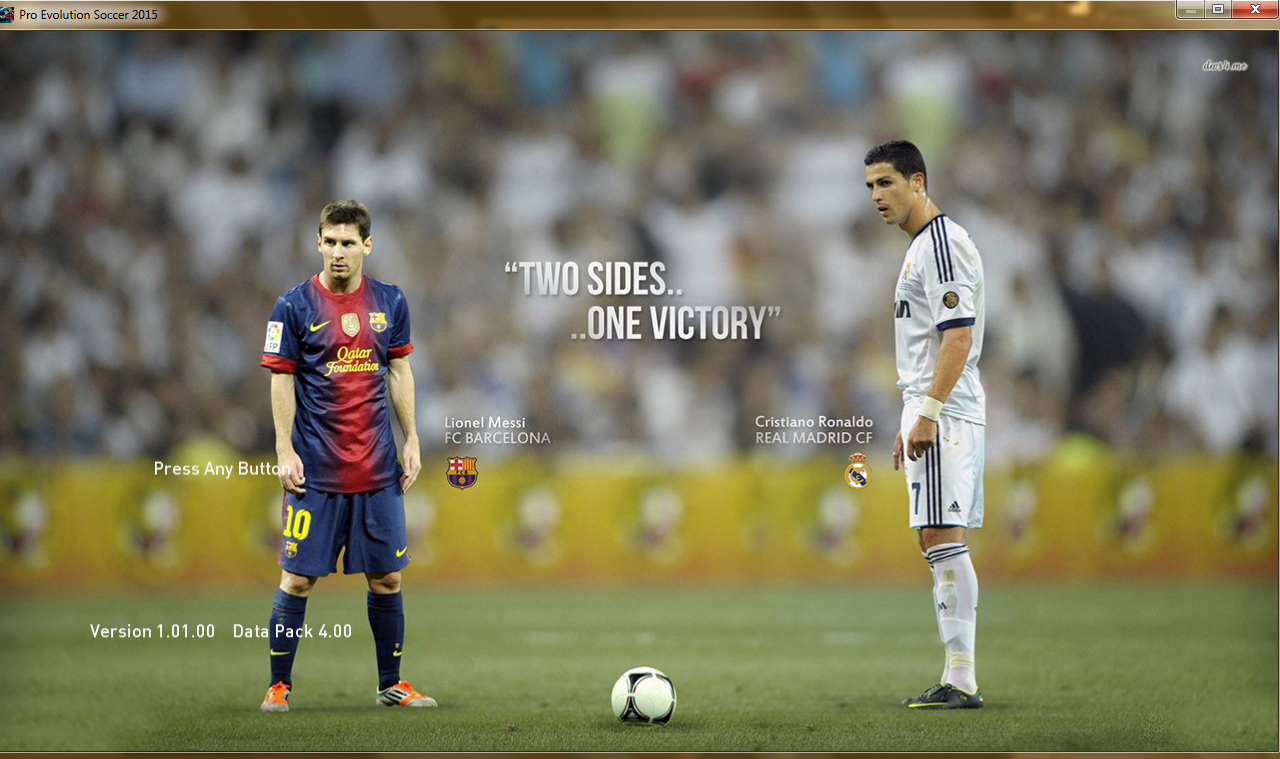 Pes Lionel Messi Vs C Ronaldo Startscreen HD By Babaei007
