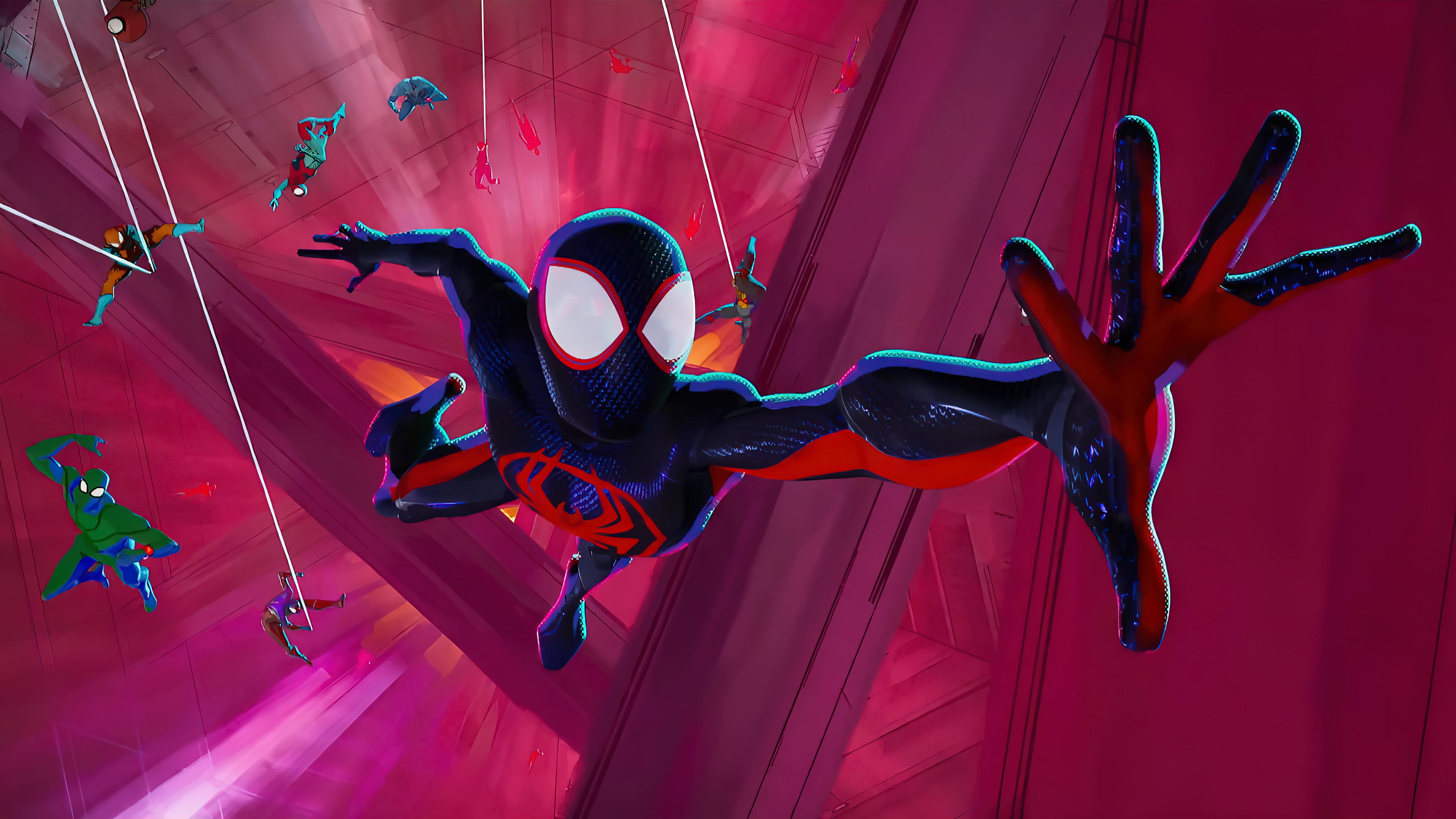 Miles Morales Spider Man Across The Verse Wallpaper 4k HD