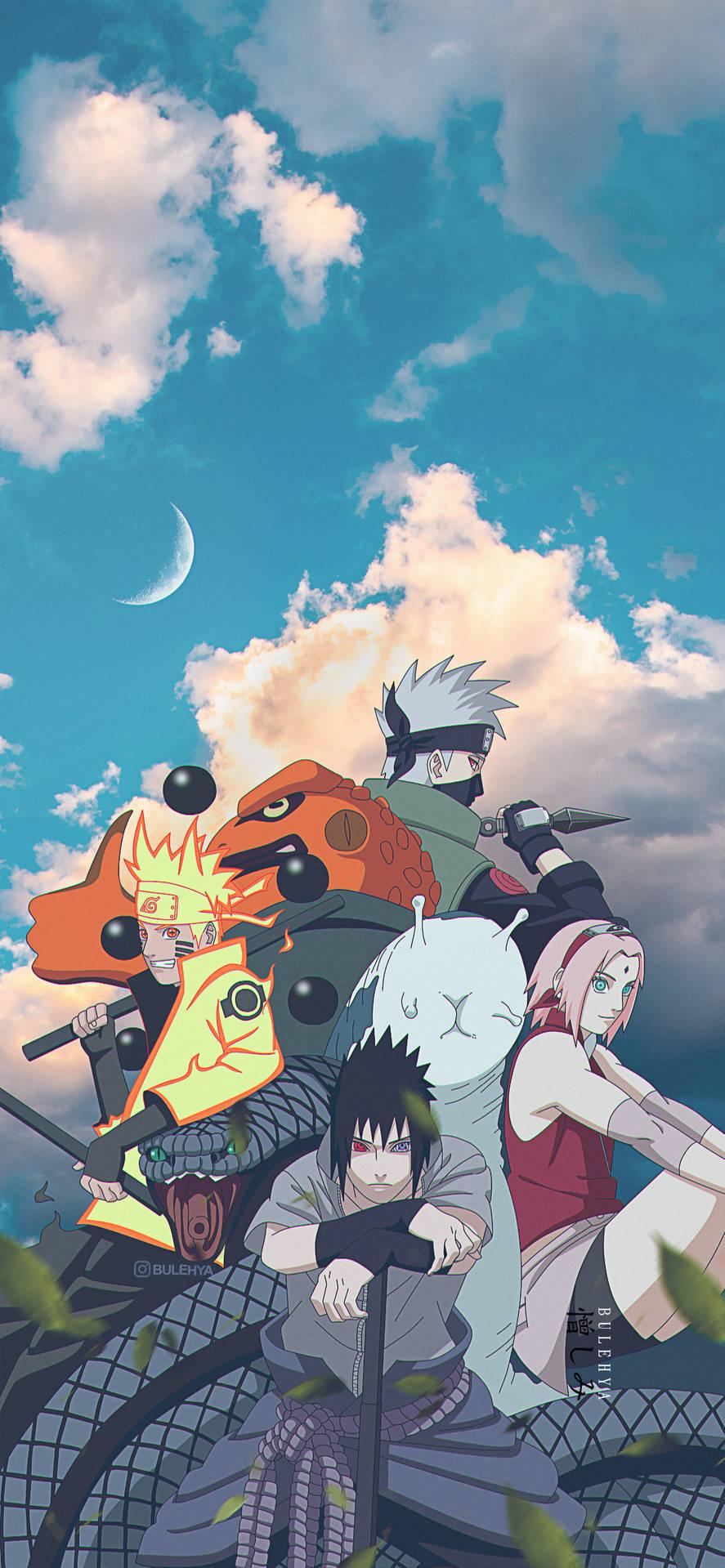 Team Naruto iPhone Wallpaper