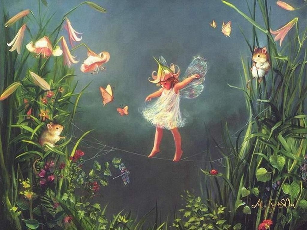  Fantasy Fairies Little Fairy Wallpaper 1024x768 Full HD Wallpapers