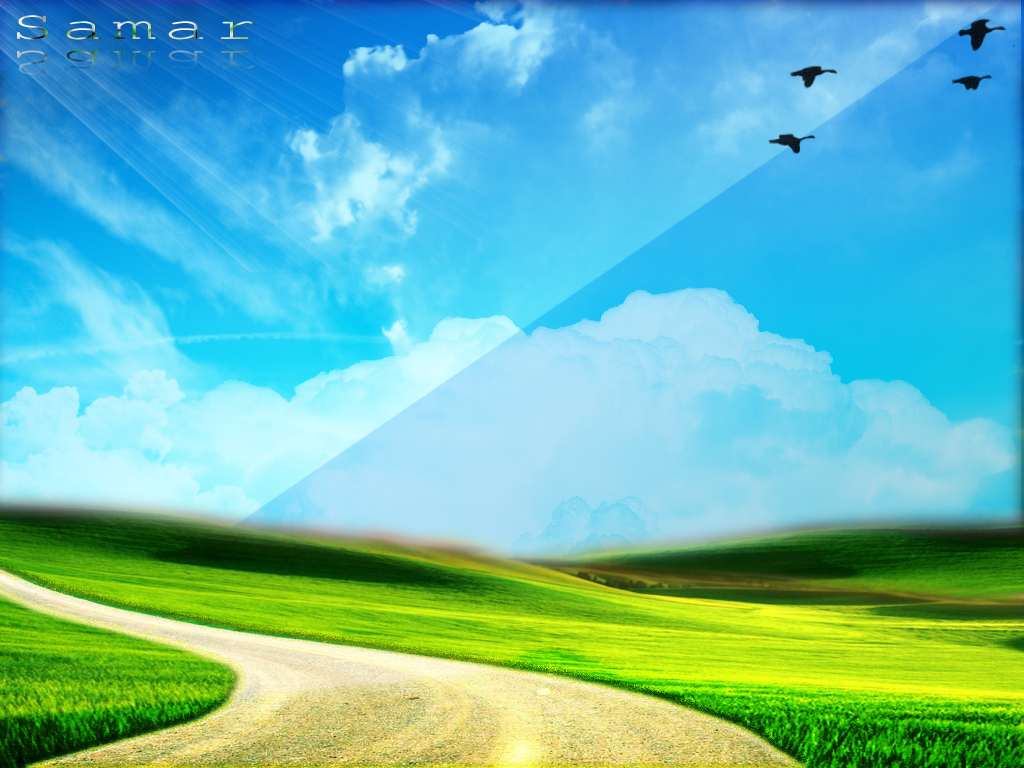 Blue Green Nature Desktop Pc And Mac Wallpaper