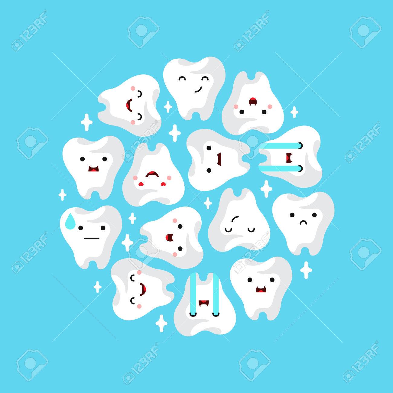 Dental Clinic Teeth Background Vector Illustration Royalty