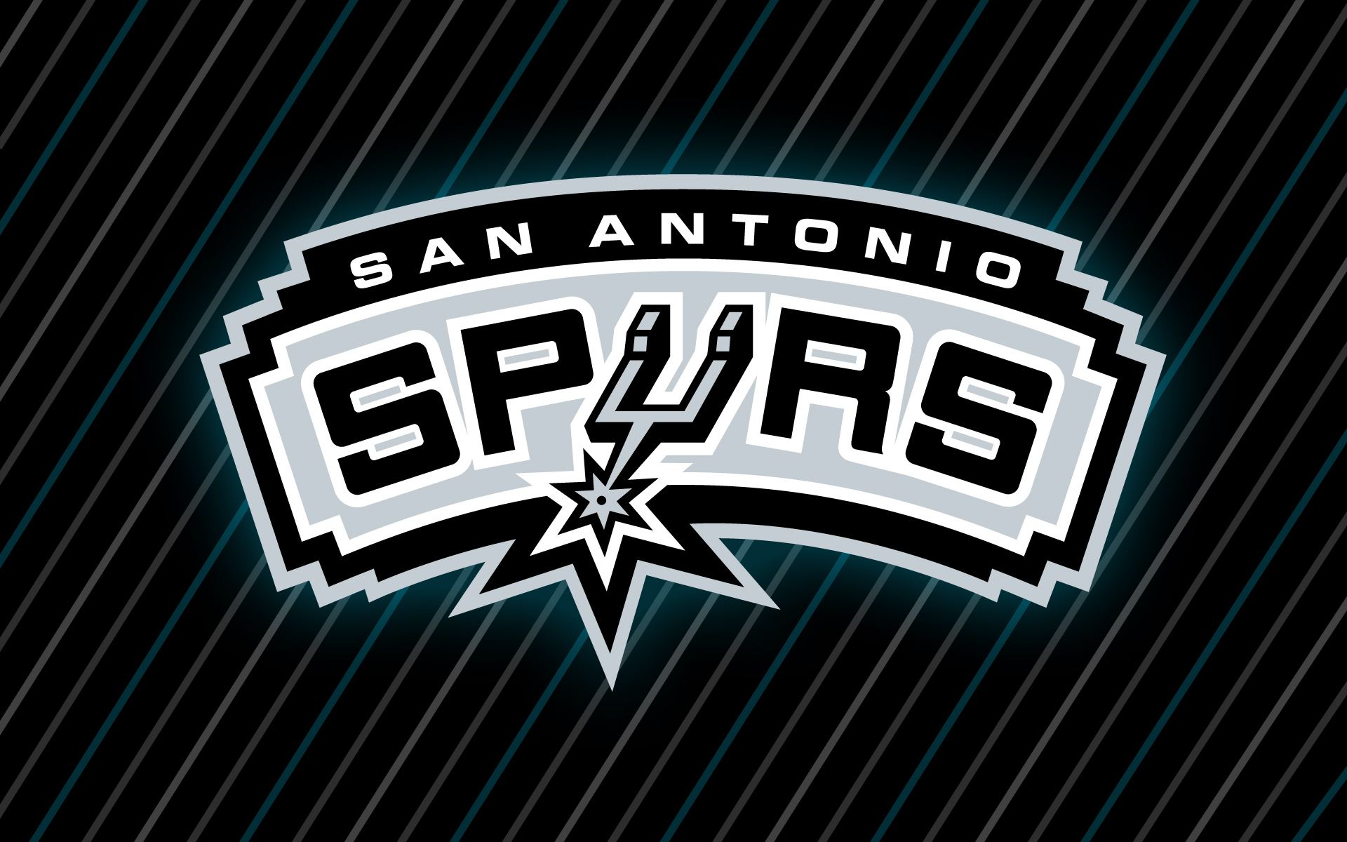 San Antonio Spurs Logo Wide HD Wallpaper Full Size