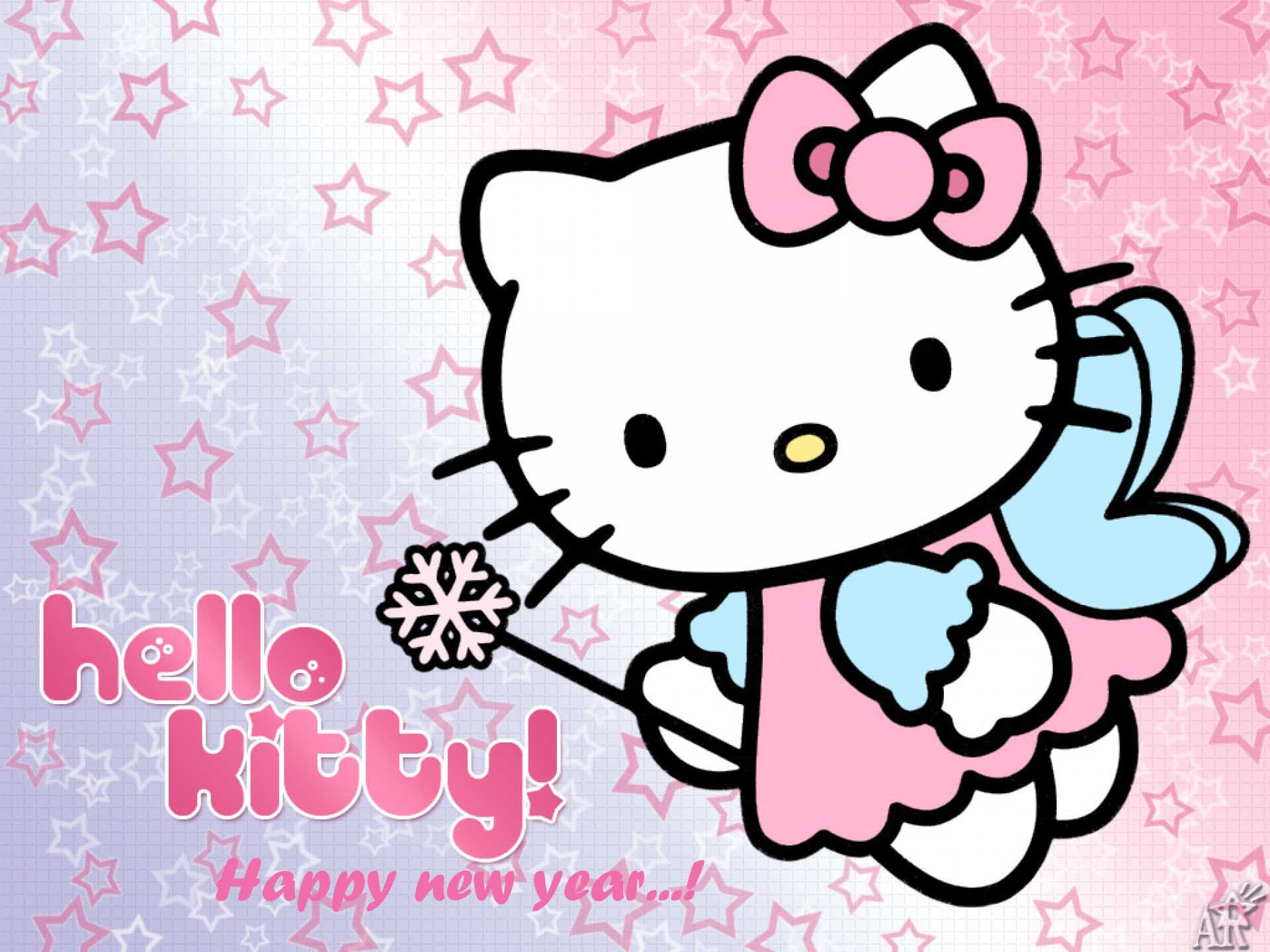 Hello Kitty New Year Wallpaper HD4wallpaper