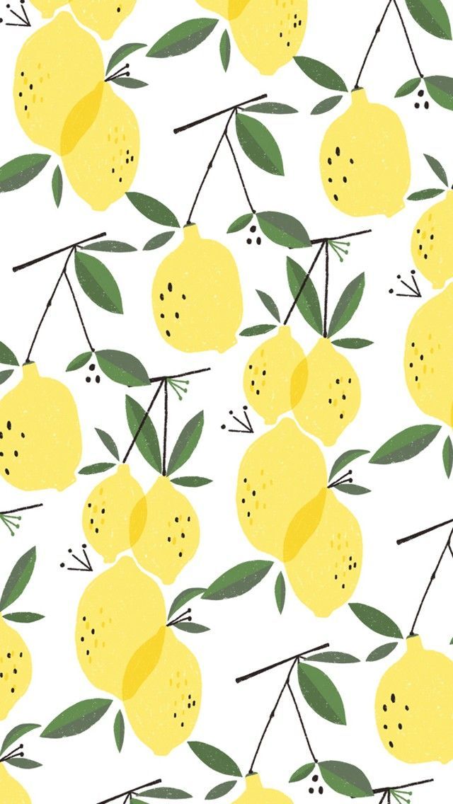Lemony Lemon Love iPhone Wallpaper Designer