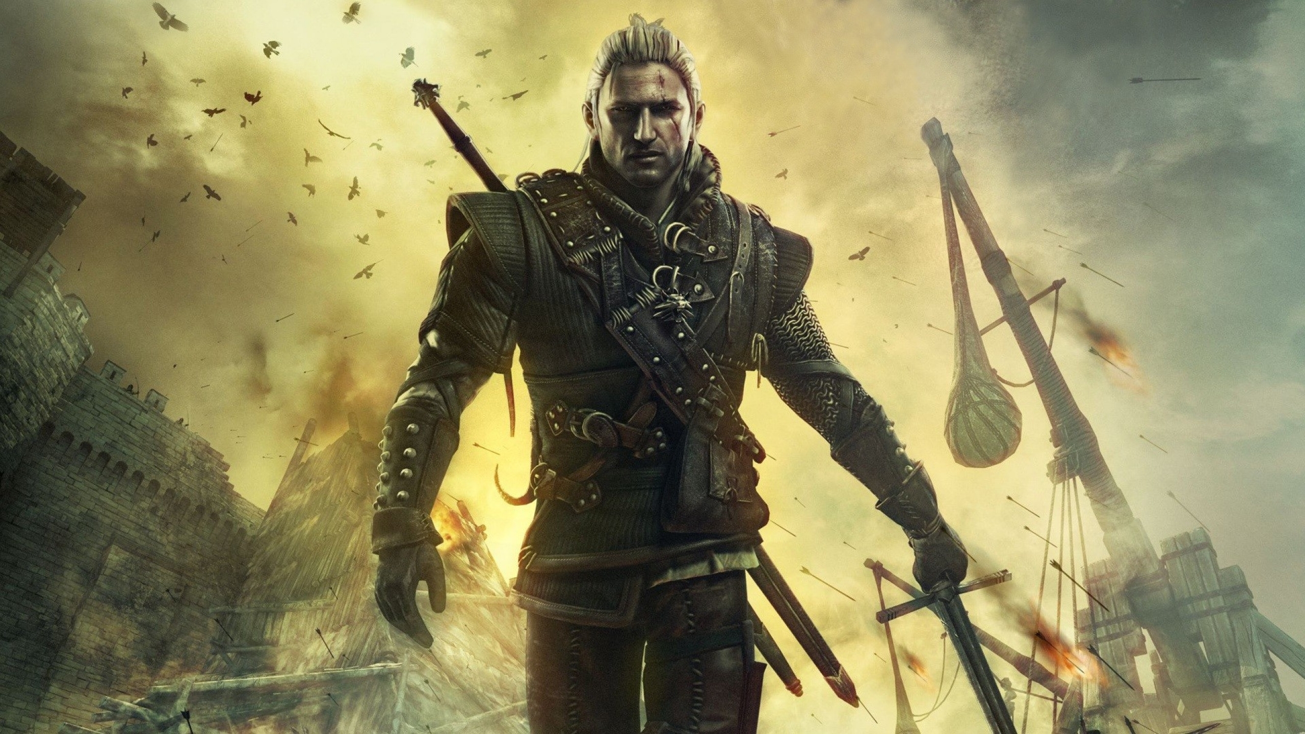 Rivia The Witcher Geralt Assassins Of Kings Swords Art HD Wallpaper
