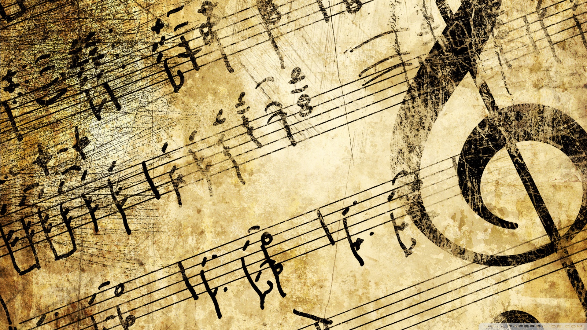 Old Music Score Wallpaper
