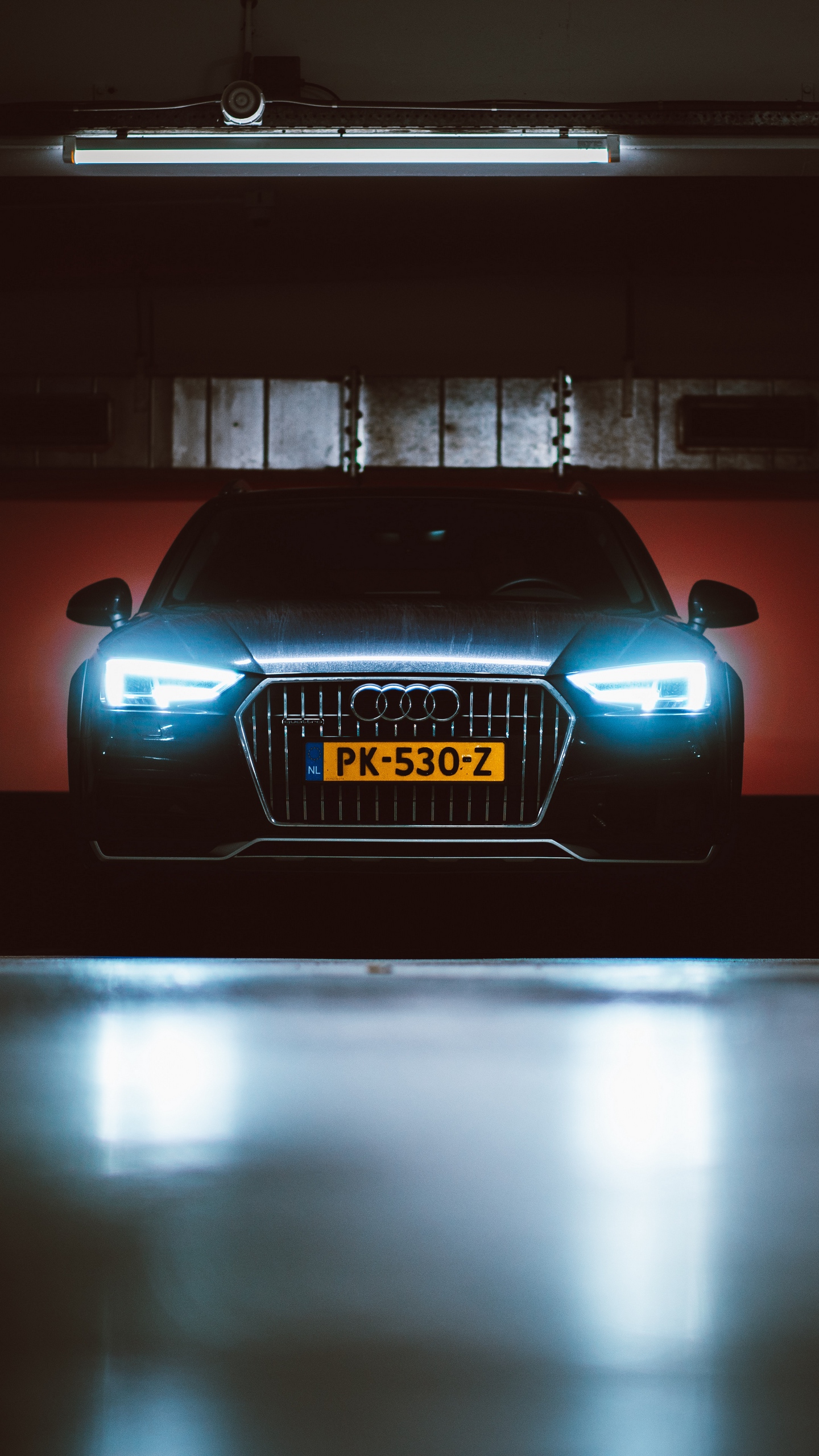 Wallpaper Audi Front Headlights Light