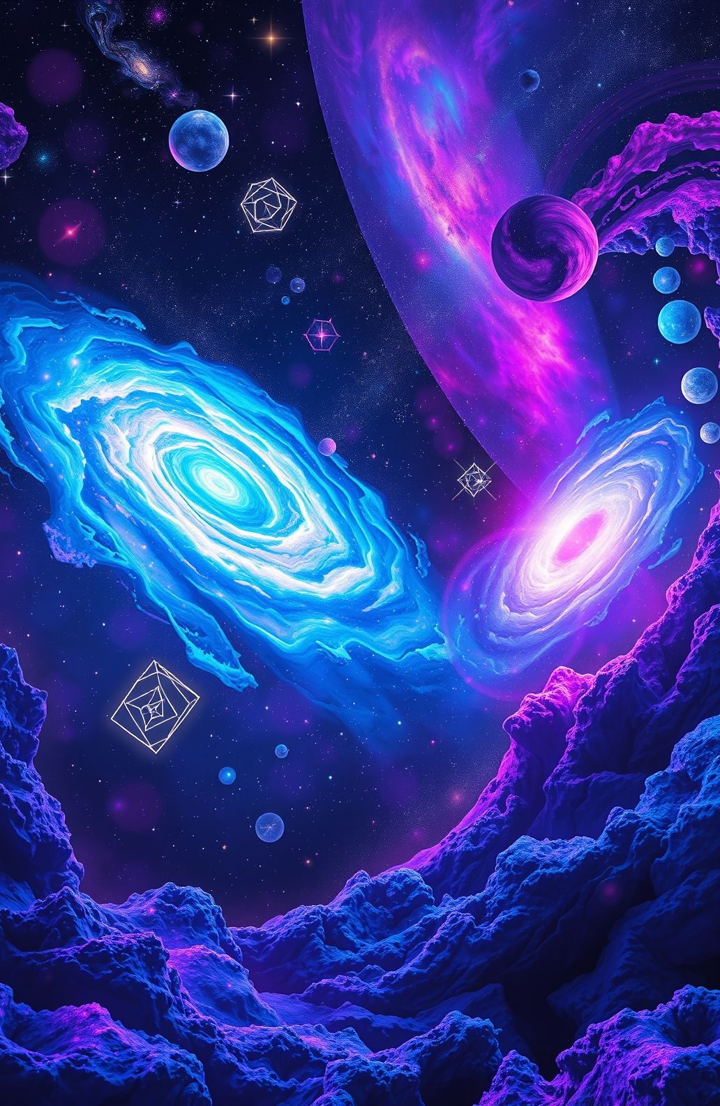 Trippy Space Wallpaper