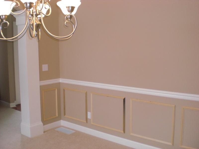 Install Faux Wainscoting Wallpaper Charming