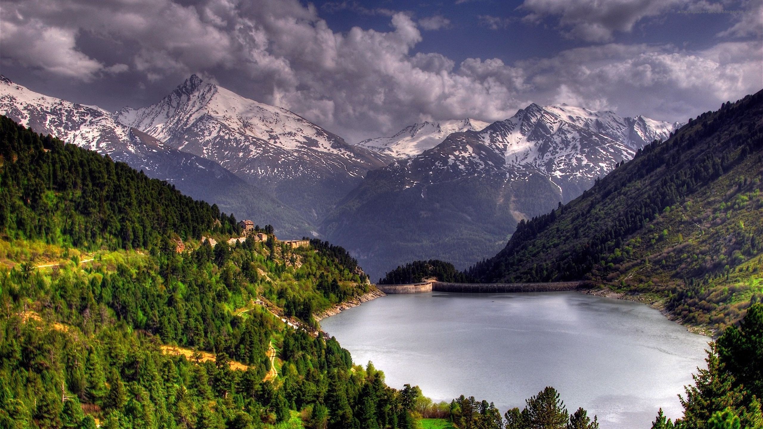Mountains Landscapes Nature Trees Wallpaper