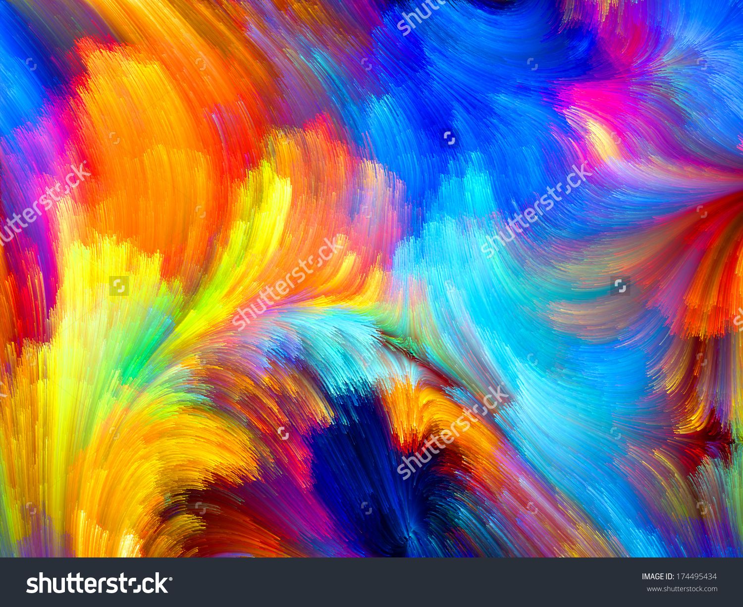 Colors In Bloom Series Artistic Background Made Of Fractal Color