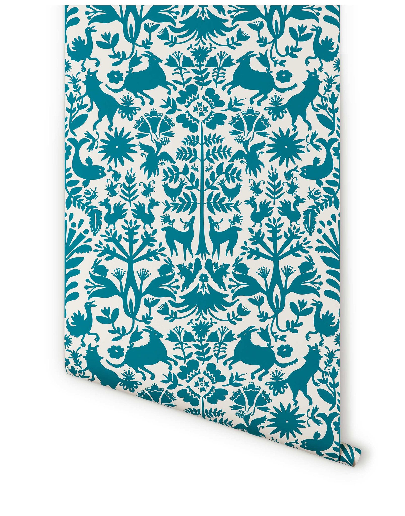 Otomi Turquoise Wallpaper Hygge West