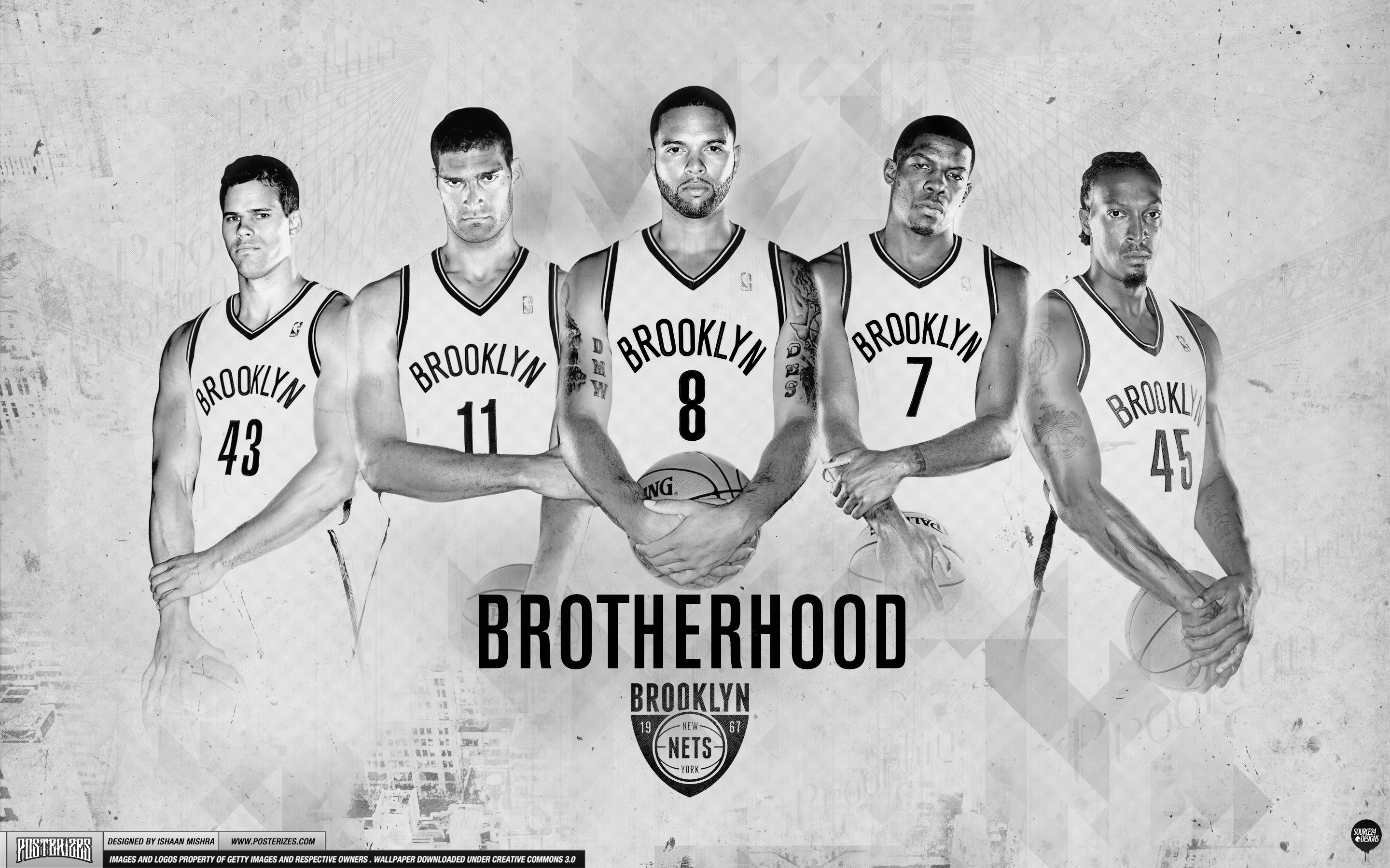 Brooklyn Nets Brotherhood Wallpaper Posterizes NBA
