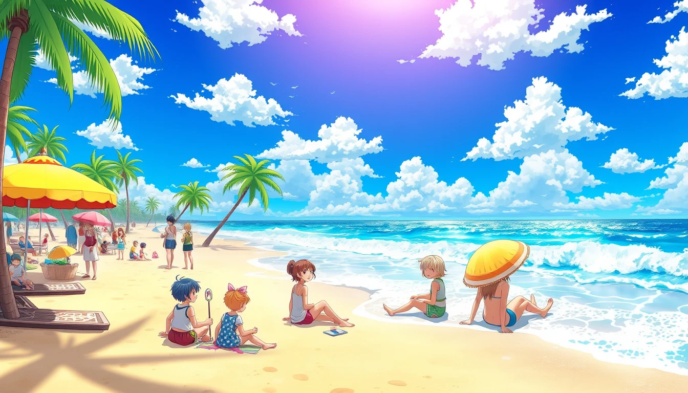 Anime Beach Wallpaper