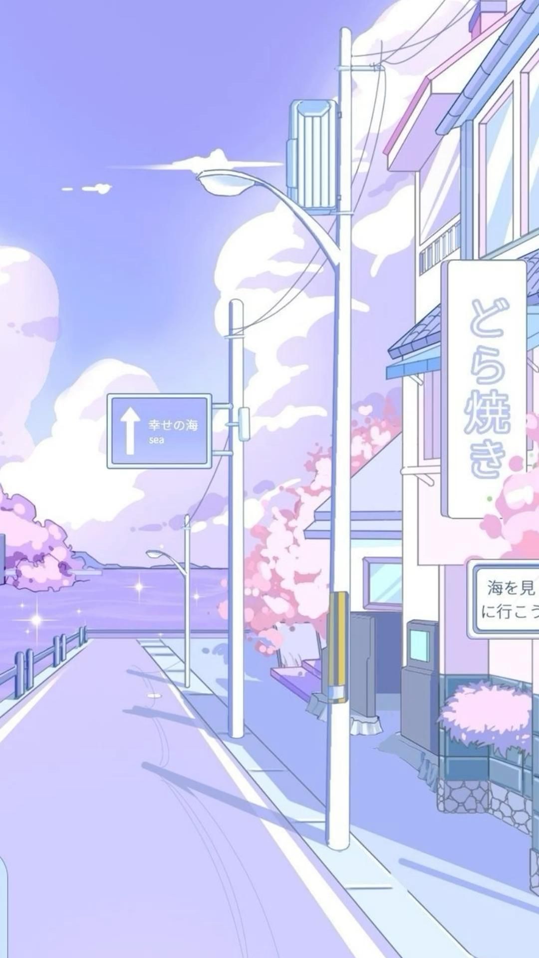 Wallpaper Aesthetic Anime Scenery