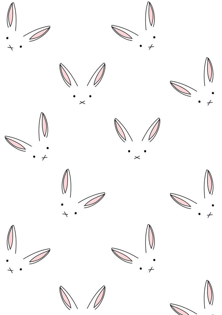 Bunnies Wallpaper In Pattern Easter