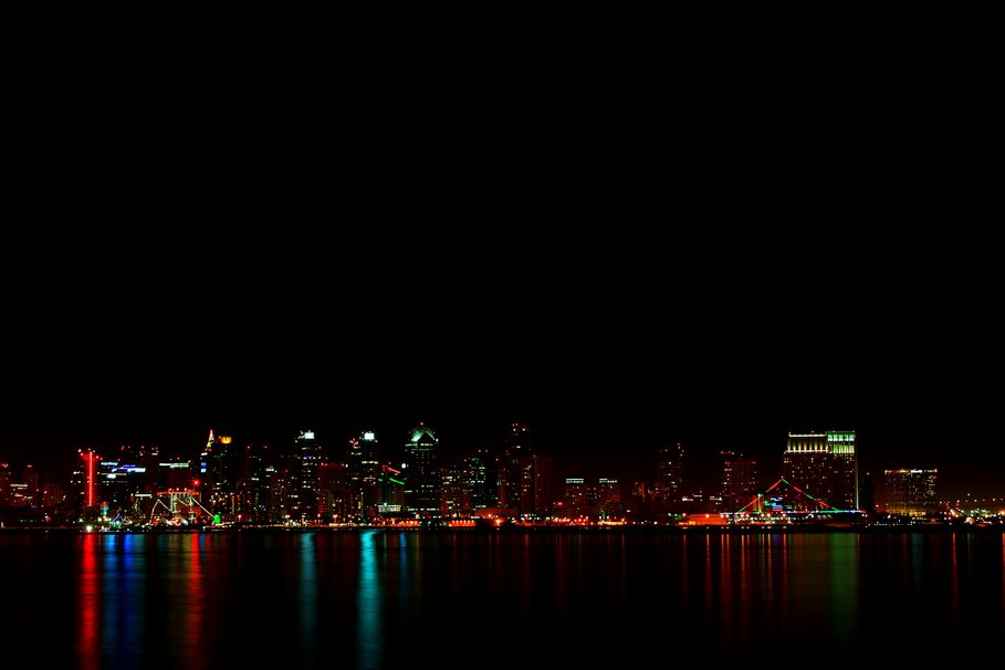 San Diego Skyline De Nuit Wallpaper
