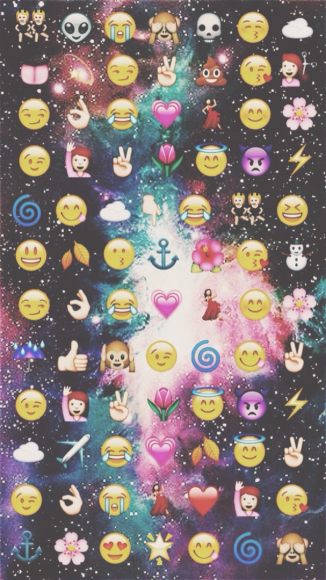 Oooh I Made An Emoji Wallpaper We Heart It Linkis