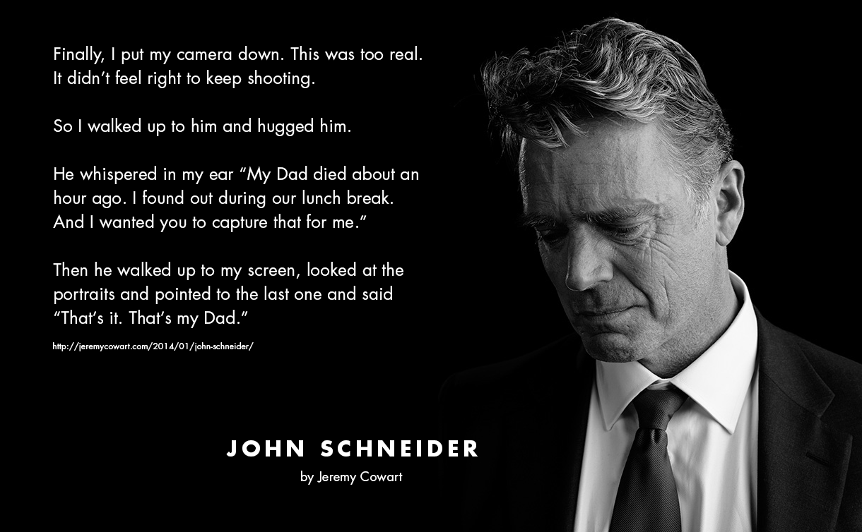 My Dad Died About An Hour Ago John Schneider X