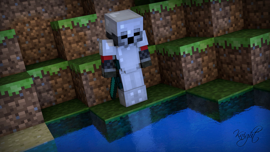 Minecraft Pvp Wallpaper Knight By