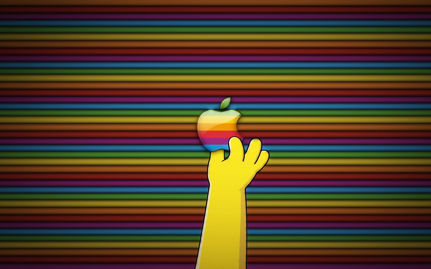 Apple Simpsons Wallpaper