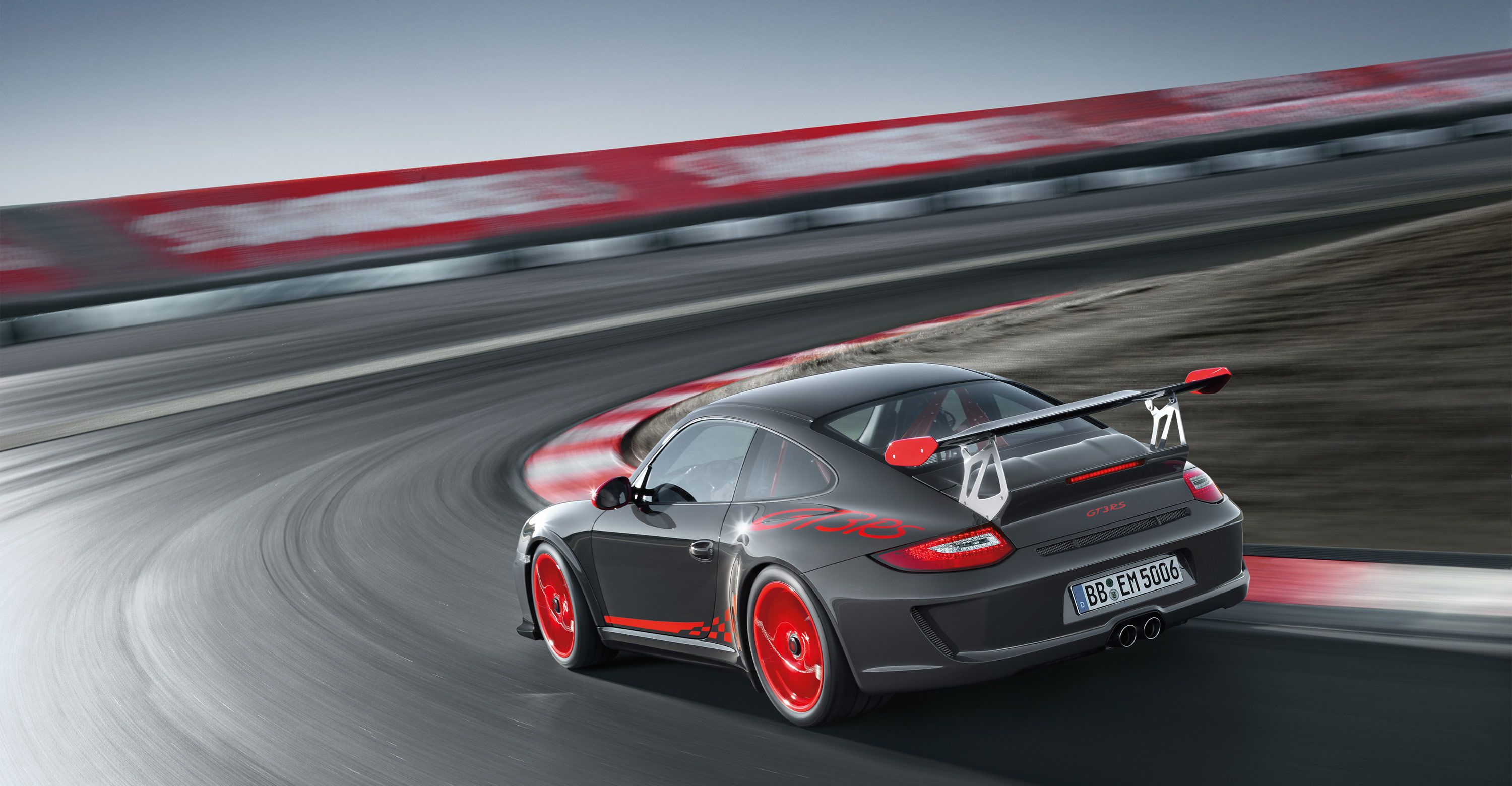 Nice Black Porsche Gt3 Rs Background Image
