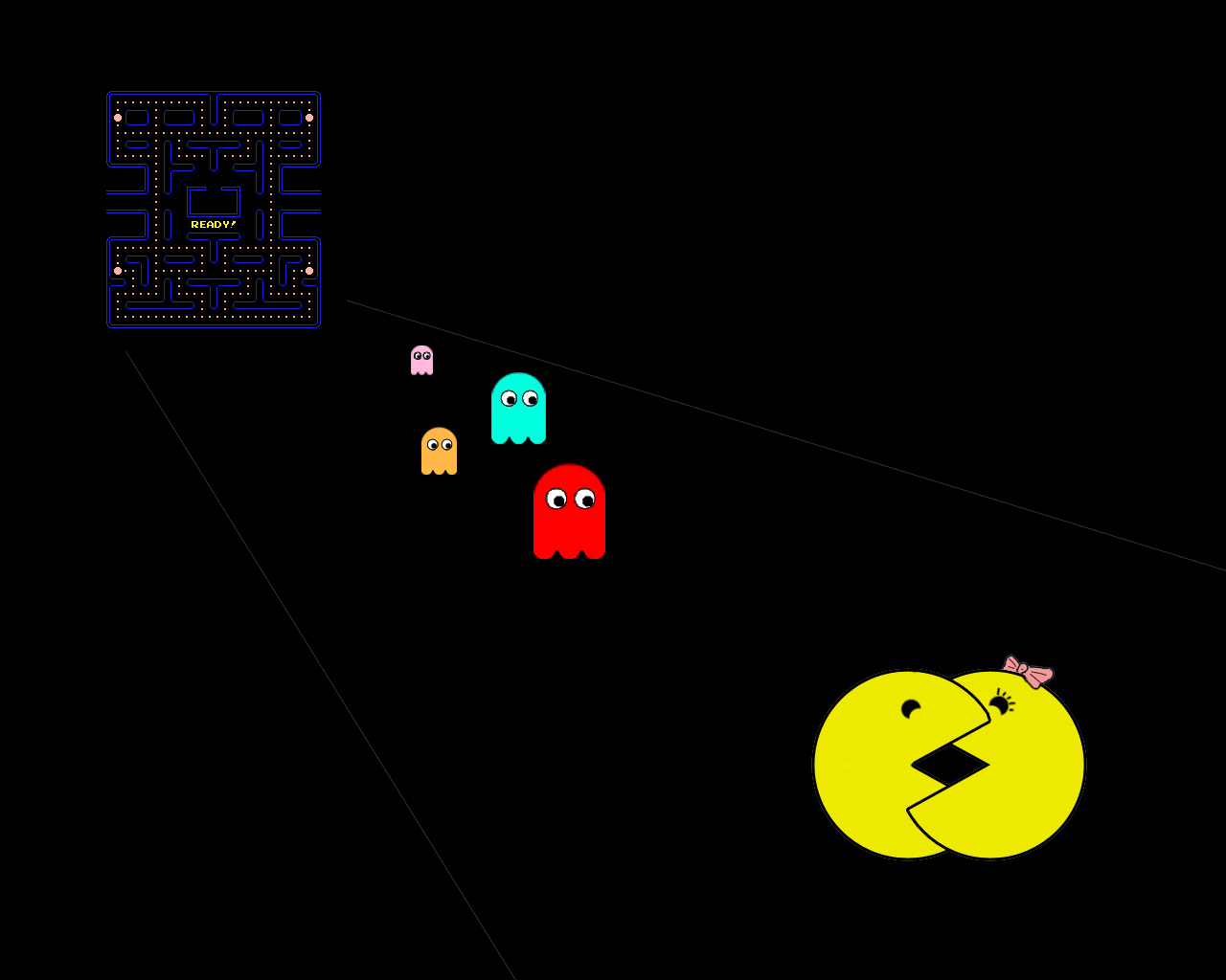Pac Man Puter Wallpaper Desktop Background