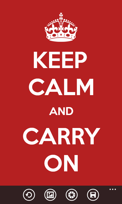 Keep Calm Poster Maker Xap For Windows Phone