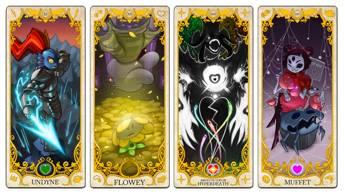 Free Download Here It Is The Full Set Of Undertale Tarot Cards