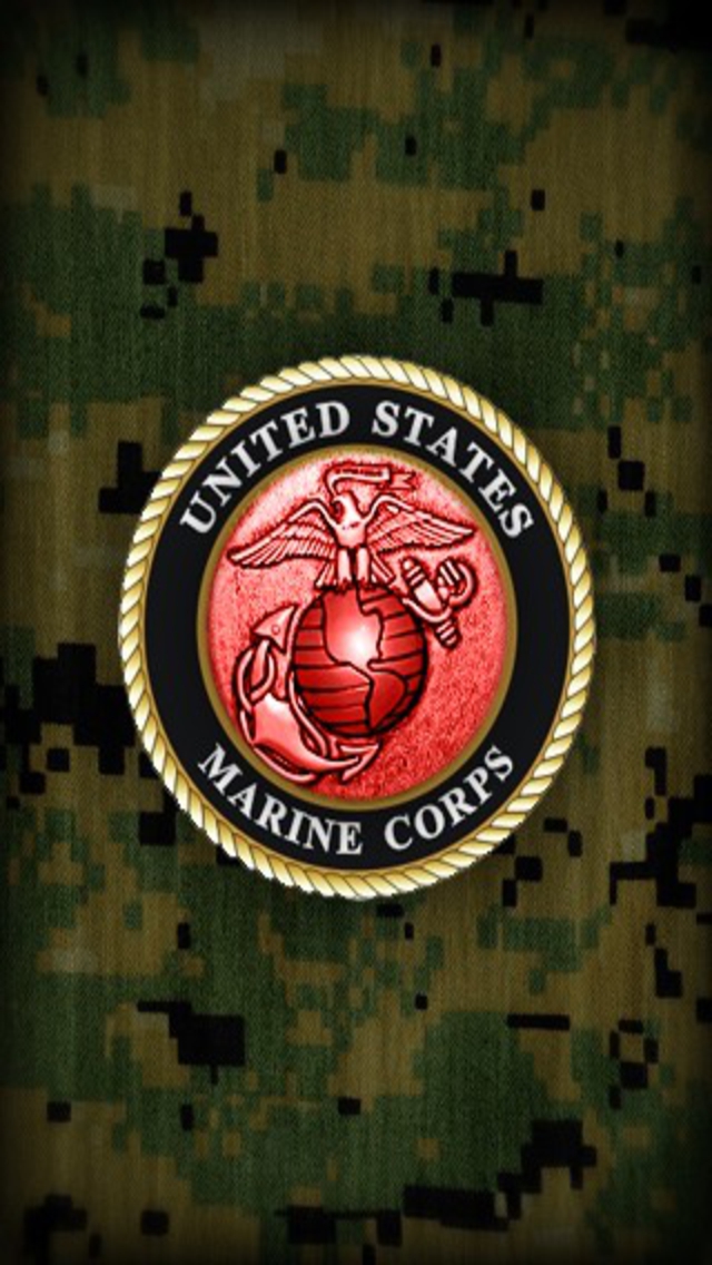 The United States Marine Corps Logo iPhone Wallpaper
