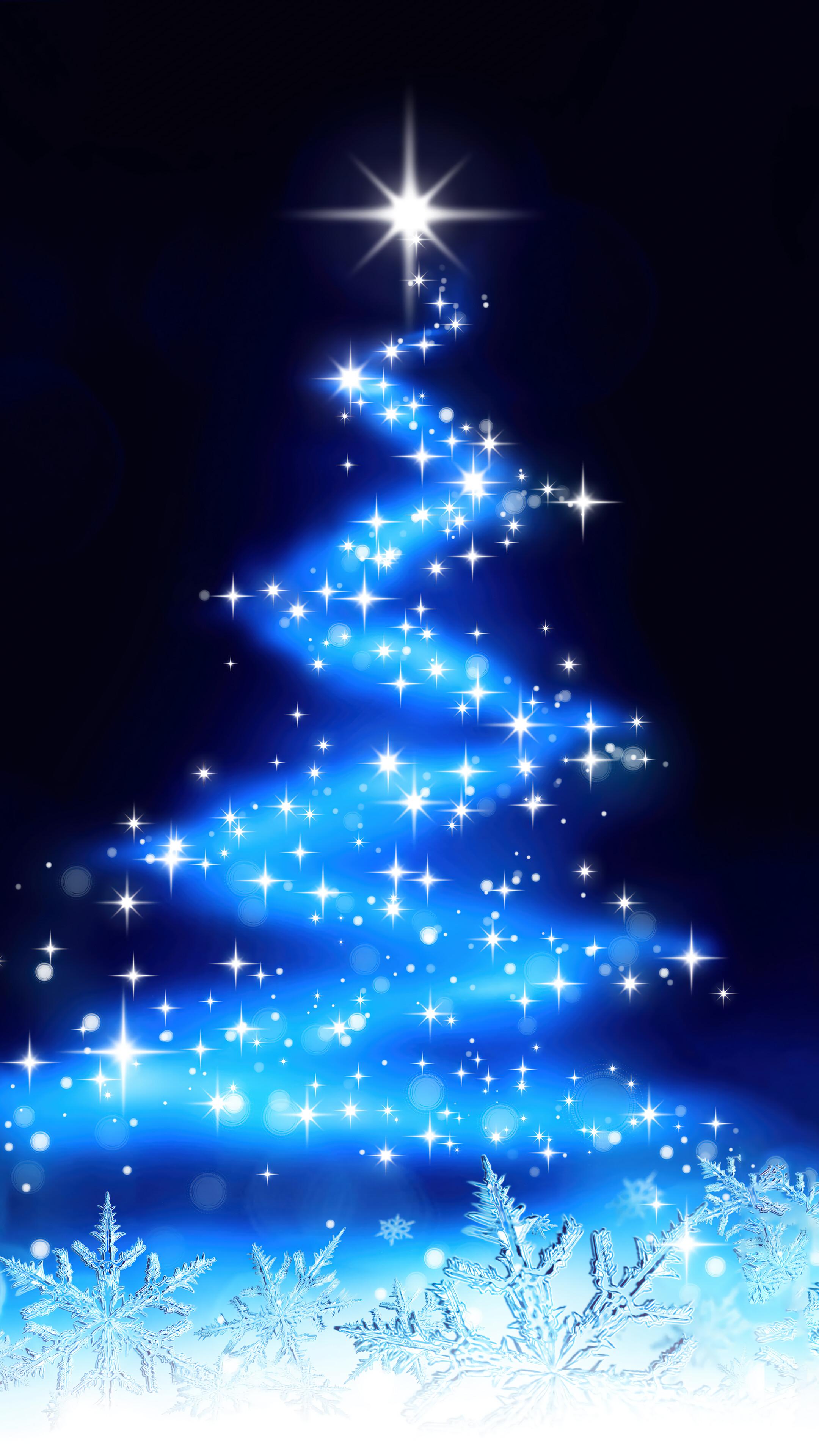 Christmas Tree Snowflakes 4k Wallpaper iPhone HD Phone 5550h