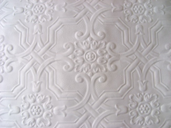 Textured Wallpaper Ceiling Victorian