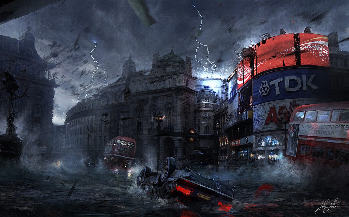 Apocalyptic Background Sf Wallpaper For