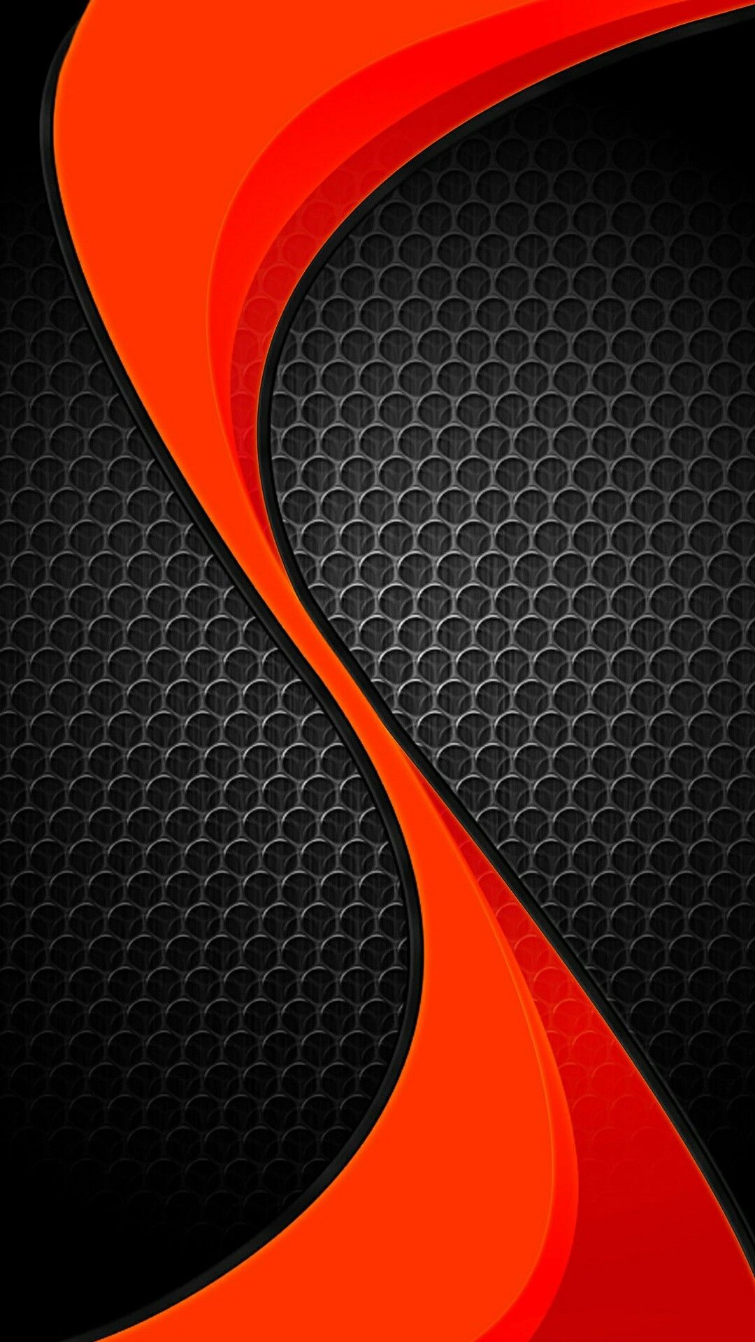 Black And Red Orange Abstract Wallpaper Geometric