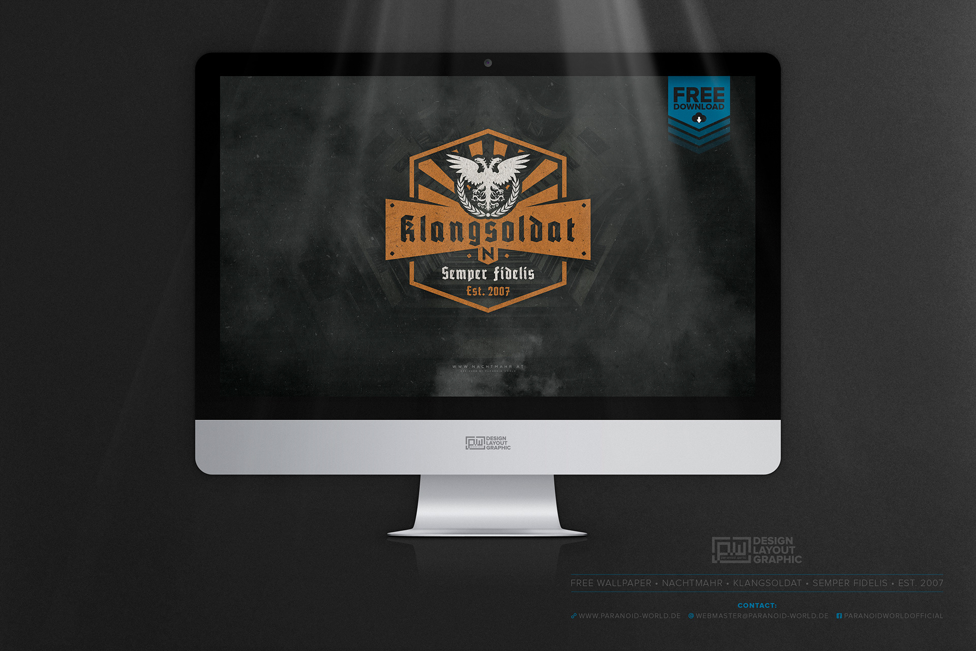 Paranoid World Design Layout Graphic Nachtmahr