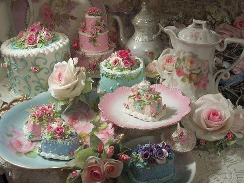 Tea Party Cakes High Quality And Resolution Wallpaper On