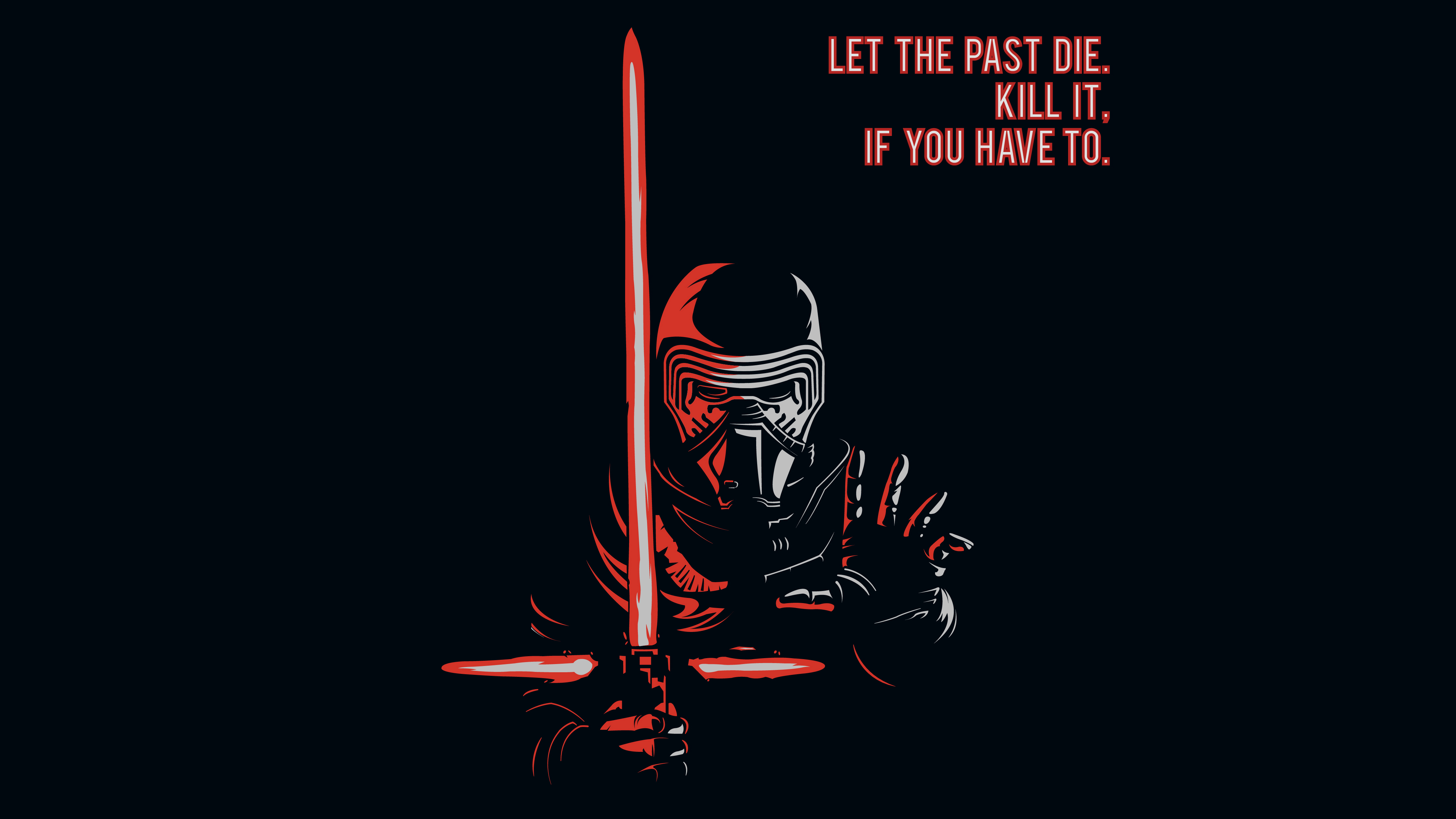 Kylo Ren Minimal Artwork 4k Wallpaper
