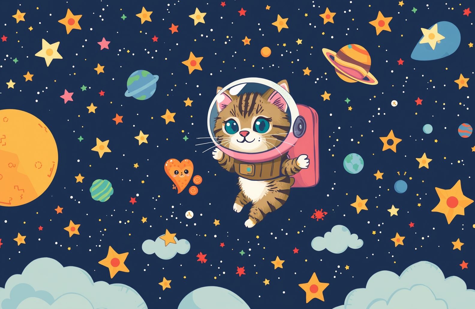 Space Cat Wallpaper