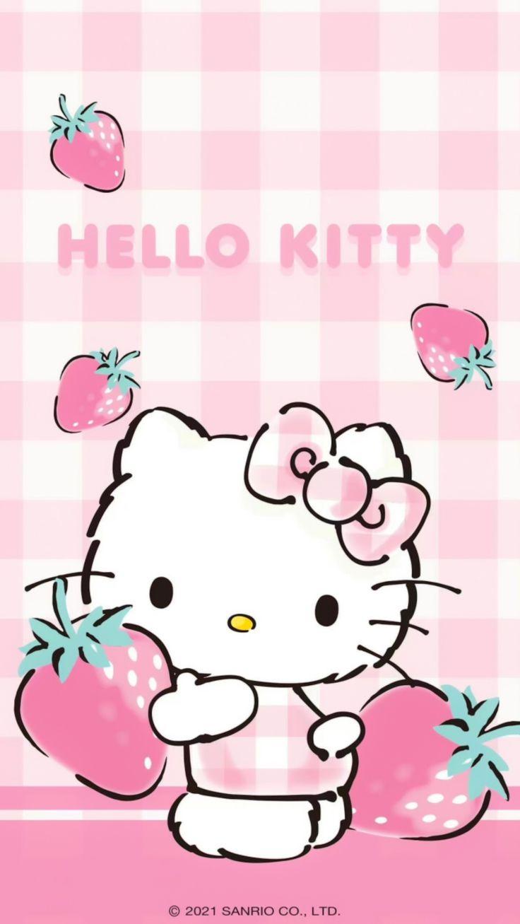 Alisa On Hello Kitty Bg Wallpaper Lucu