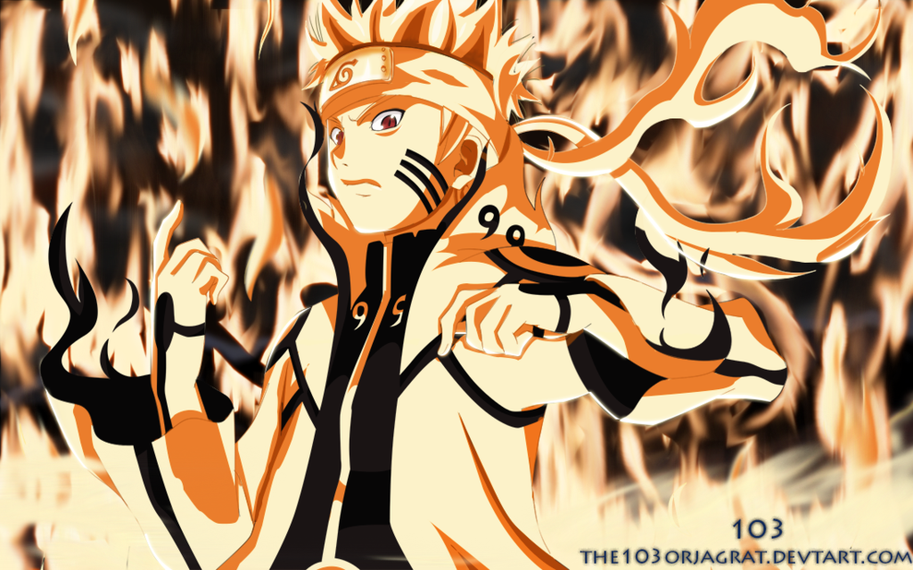 Naruto Bijuu Mode Anime Wallpaper