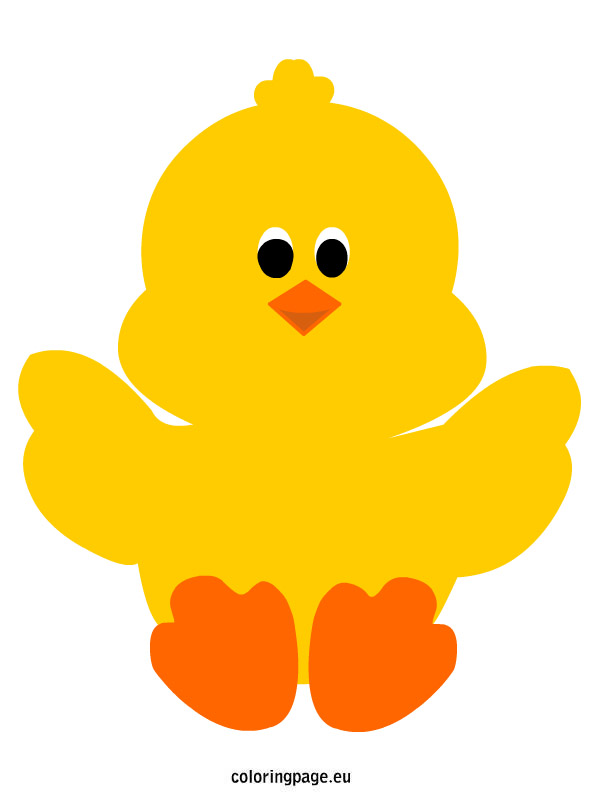 Easter Chick To Print Coloring