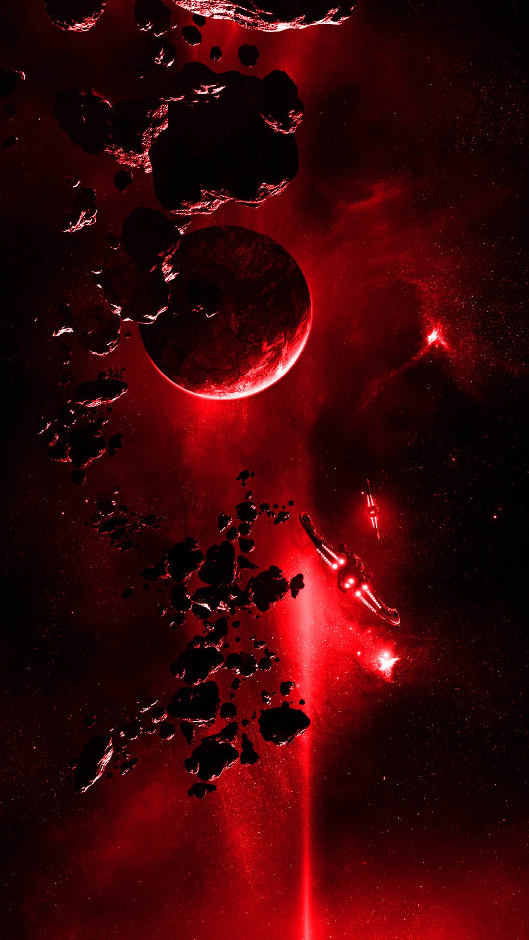 Red Space iPhone7 Wallpaper iPhone