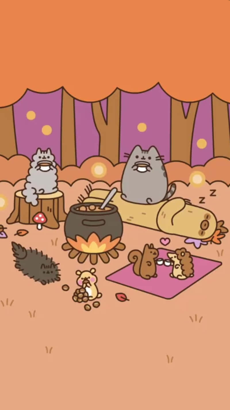 Cute Pusheen Wallpaper