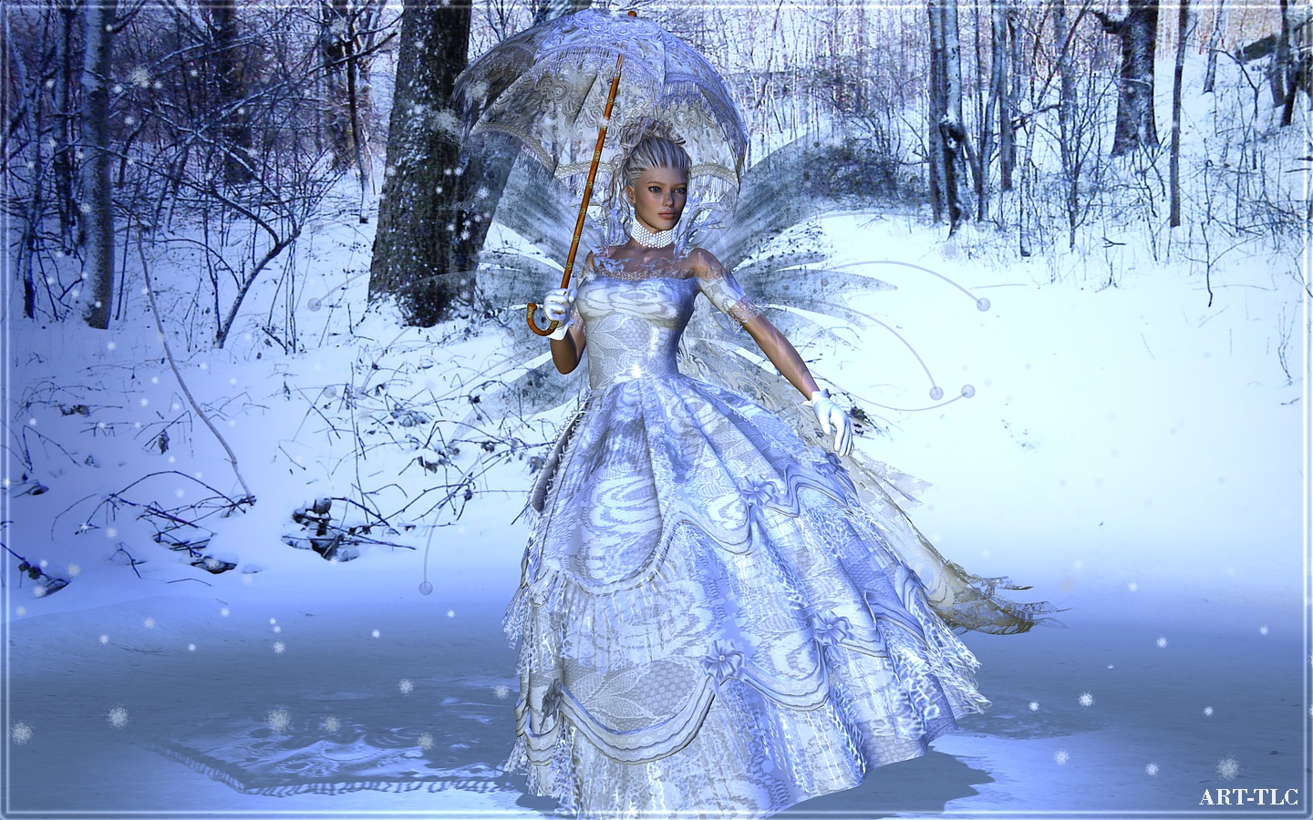 Free Widescreen Wallpapers by ART TLC Wallpapers TLC Snow Fairies 12