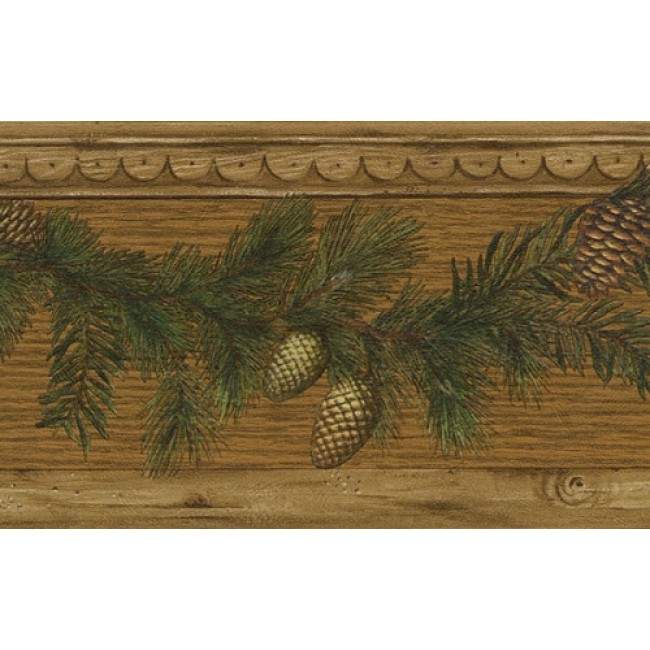 Wood Look Wallpaper Border