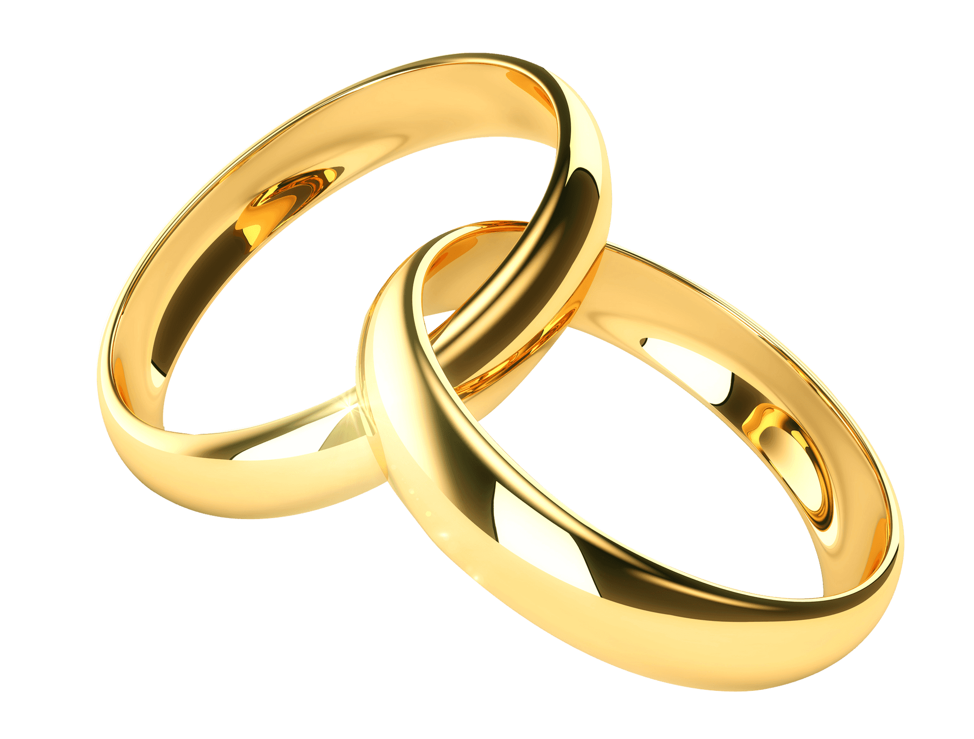 Interlocked Gold Wedding Rings Wallpaper